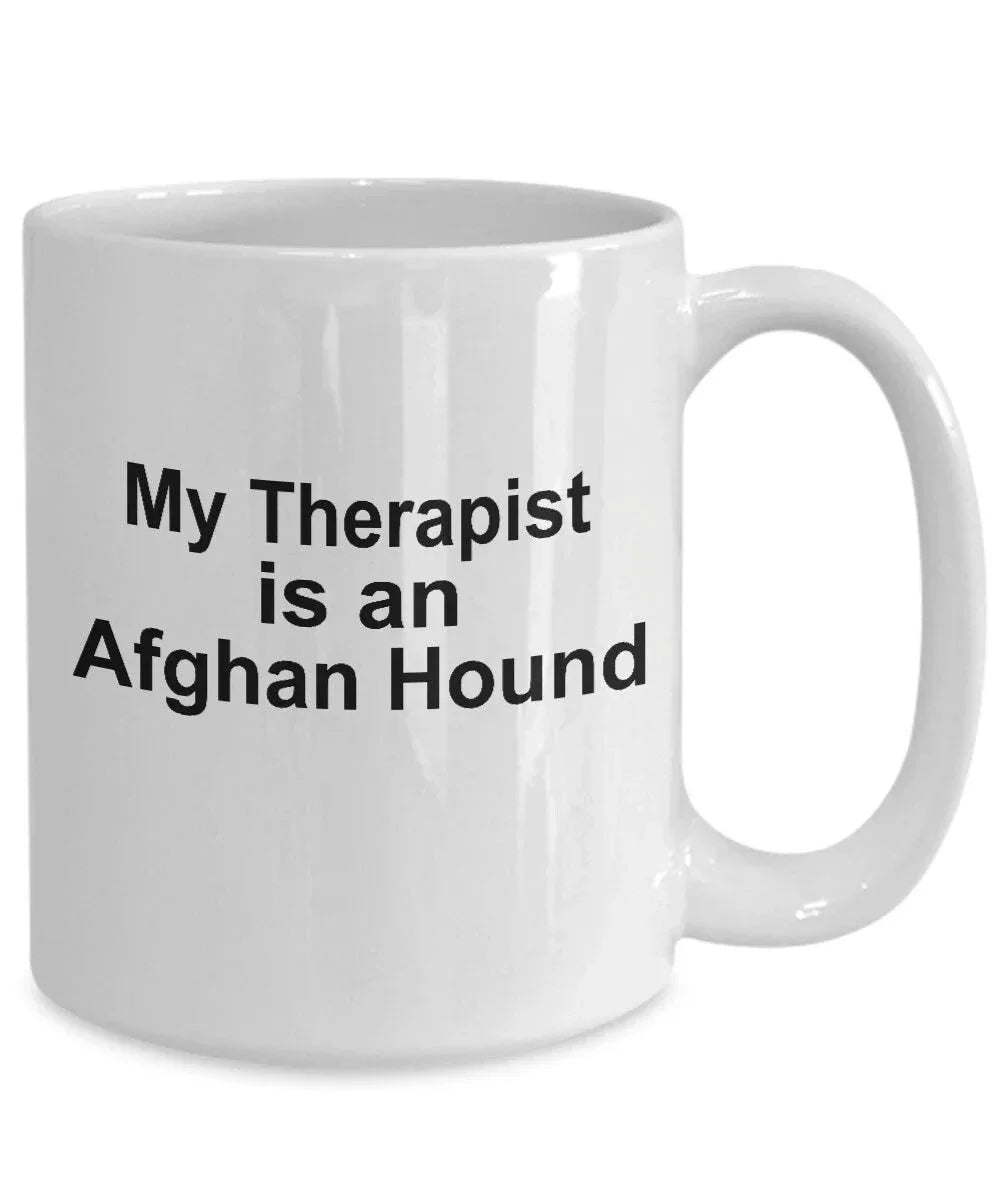 Afghan Hound Dog Therapist Mug
