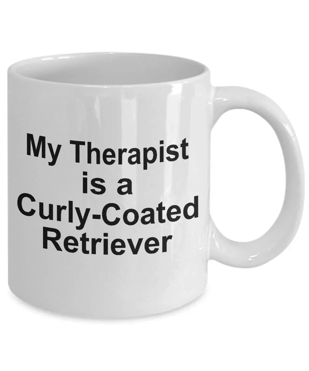 Curly-Coated Retriever Dog Therapist Mug