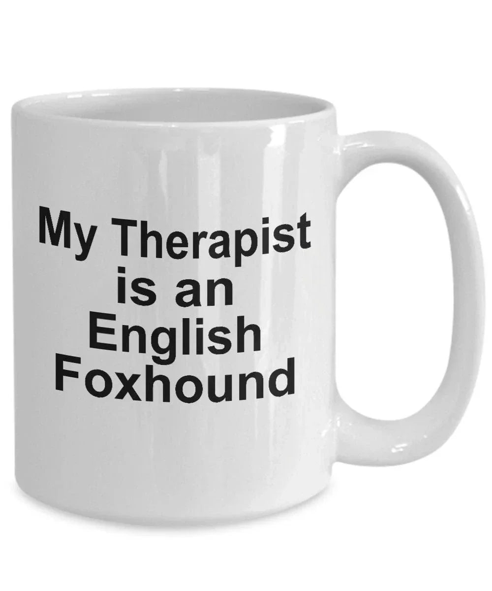 English Foxhound Dog Therapist Mug
