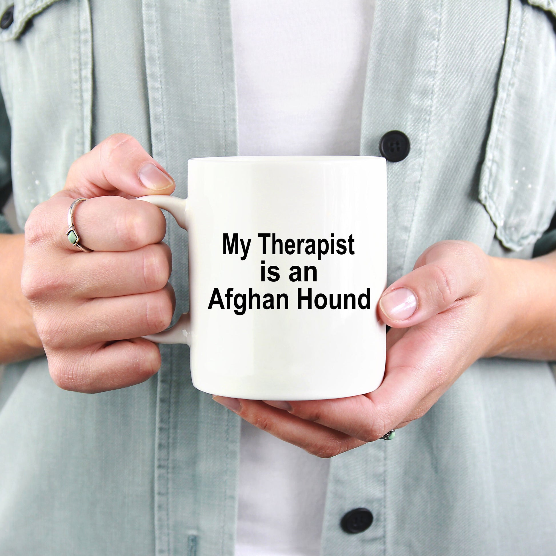 Afghan Hound Dog Therapist Mug - Mallard Moon Gift Shop