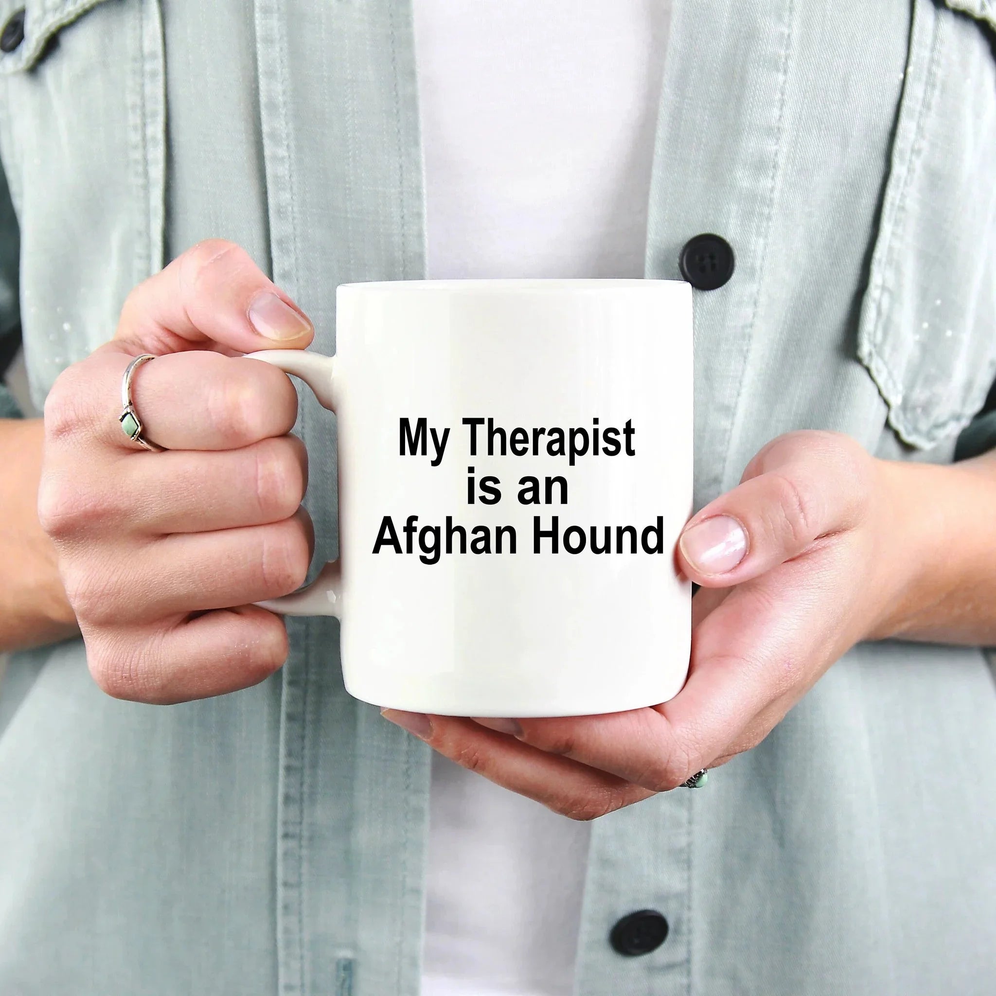 Afghan Hound Dog Therapist Mug