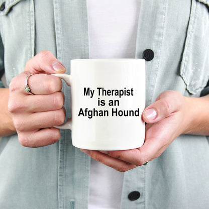 Afghan Hound Dog Therapist Mug - Mallard Moon Gift Shop
