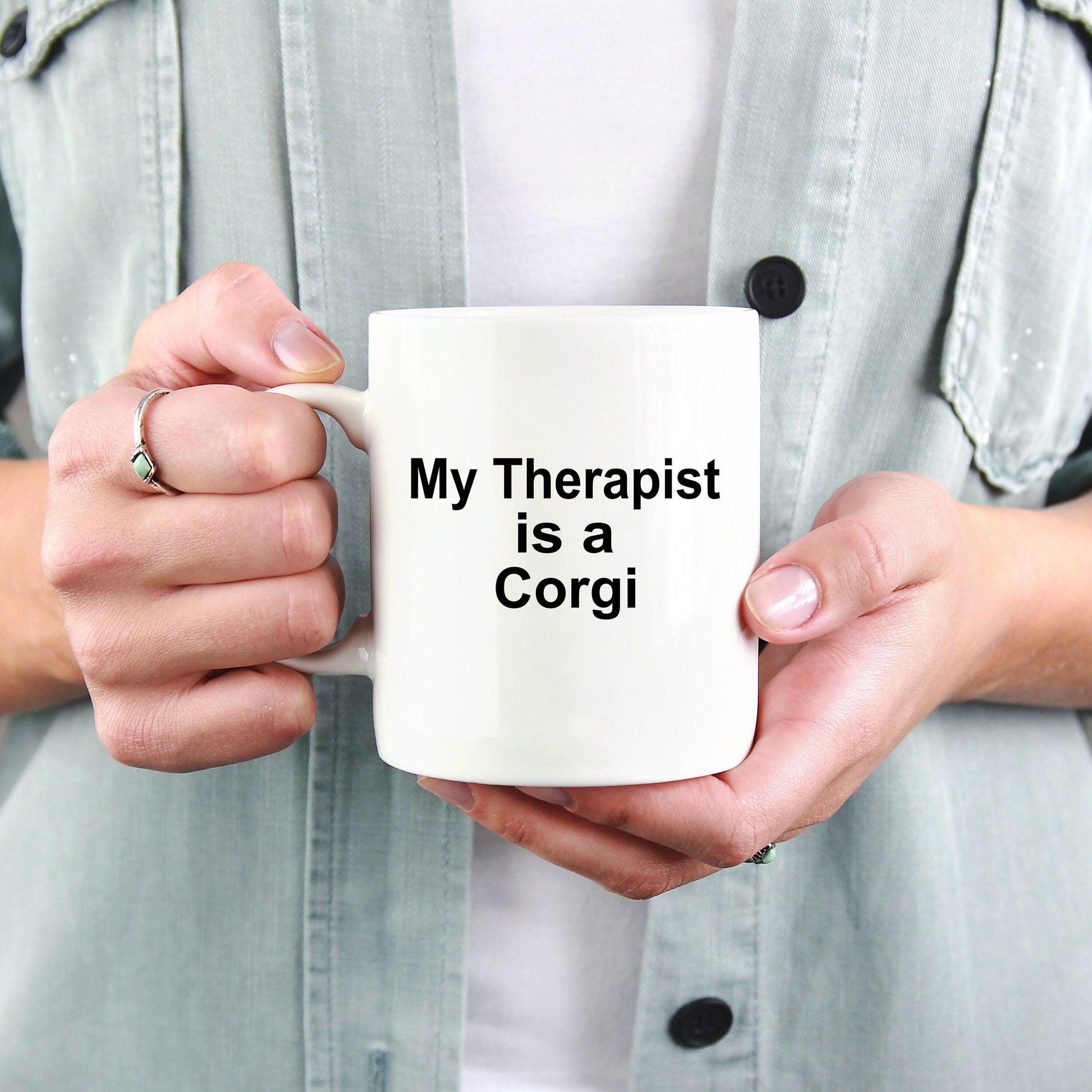 Corgi Dog Therapist Mug - Mallard Moon Gift Shop