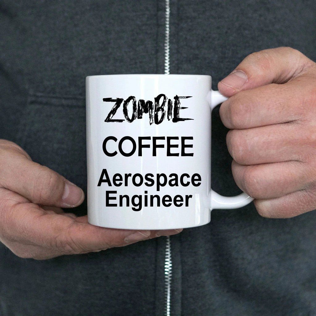 Funny Aerospace Engineer Zombie Ceramic Coffee Mug