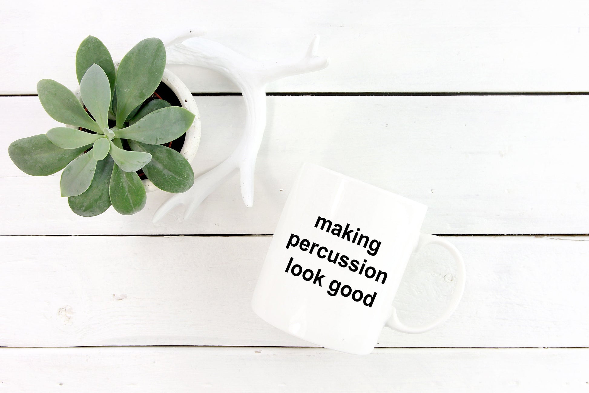 Drummer Ceramic Coffee Mug - Making Percussion Look Good - Mallard Moon Gift Shop