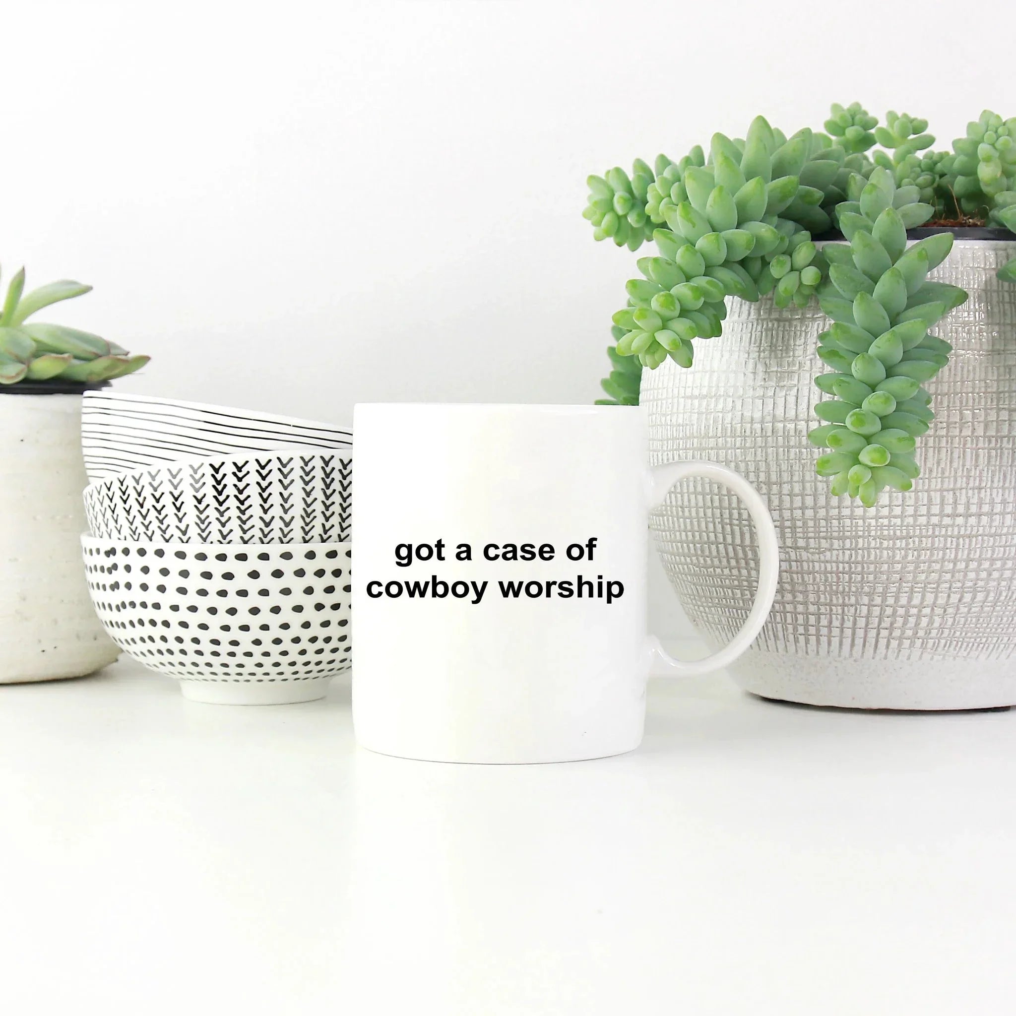 Cowboy Coffee Mug - Got a Case of Cowboy Worship