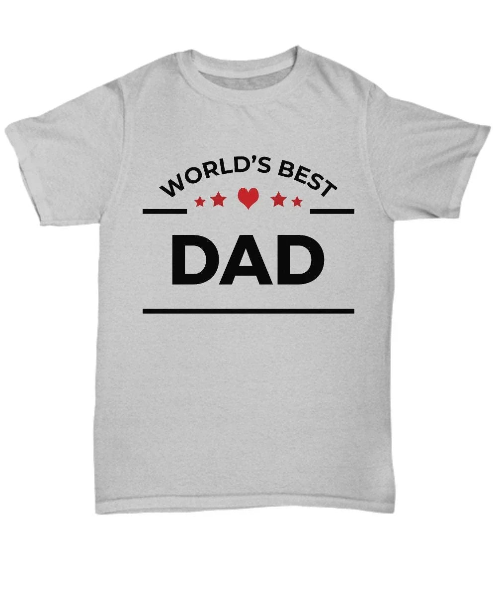Father's Day Birthday Gift World's Best Dad Unisex Tee Shirt