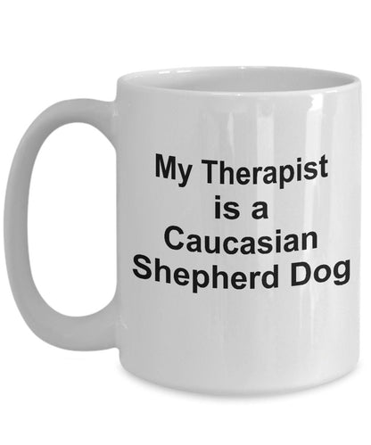 Caucasian Shepherd Dog Therapist Mug - Mallard Moon Gift Shop