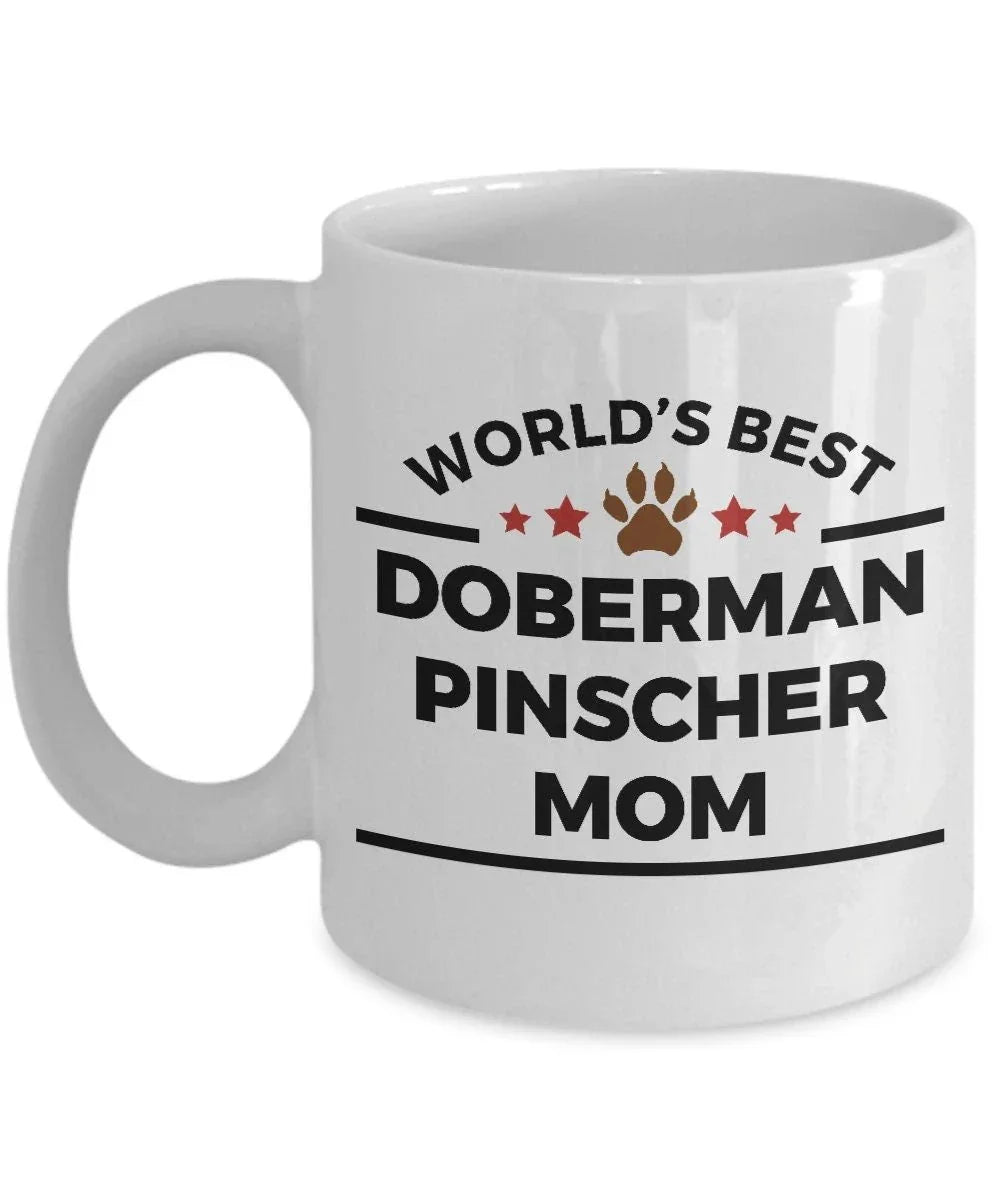 Doberman Pinscher Dog Mom Custom Ceramic Coffee Mug personalized
