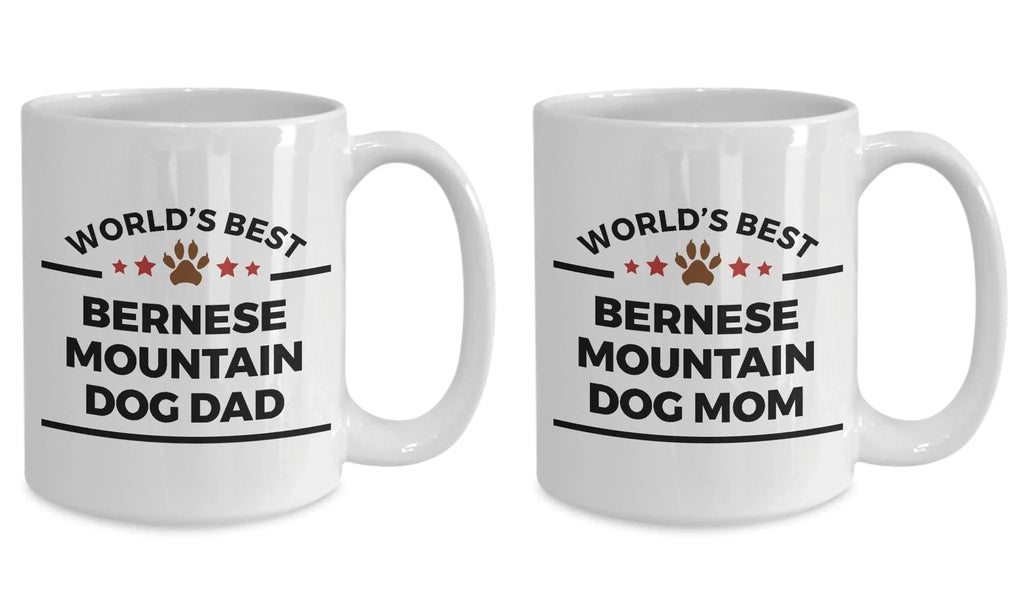 Bernese Mountain Dog Dad and Mom Coffee Couples - Mug Set of 2
