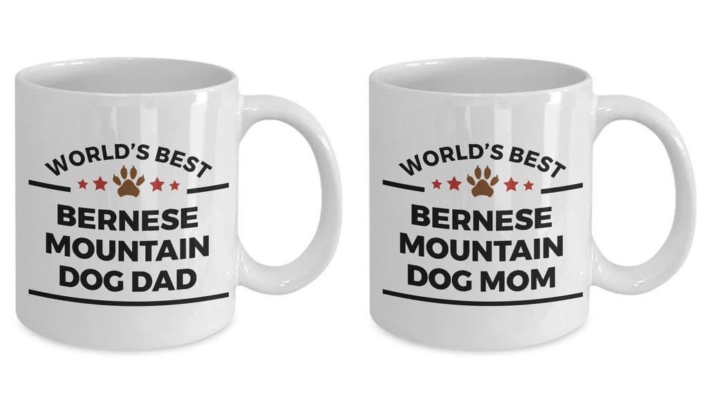 Bernese Mountain Dog Dad and Mom Coffee Couples - Mug Set of 2
