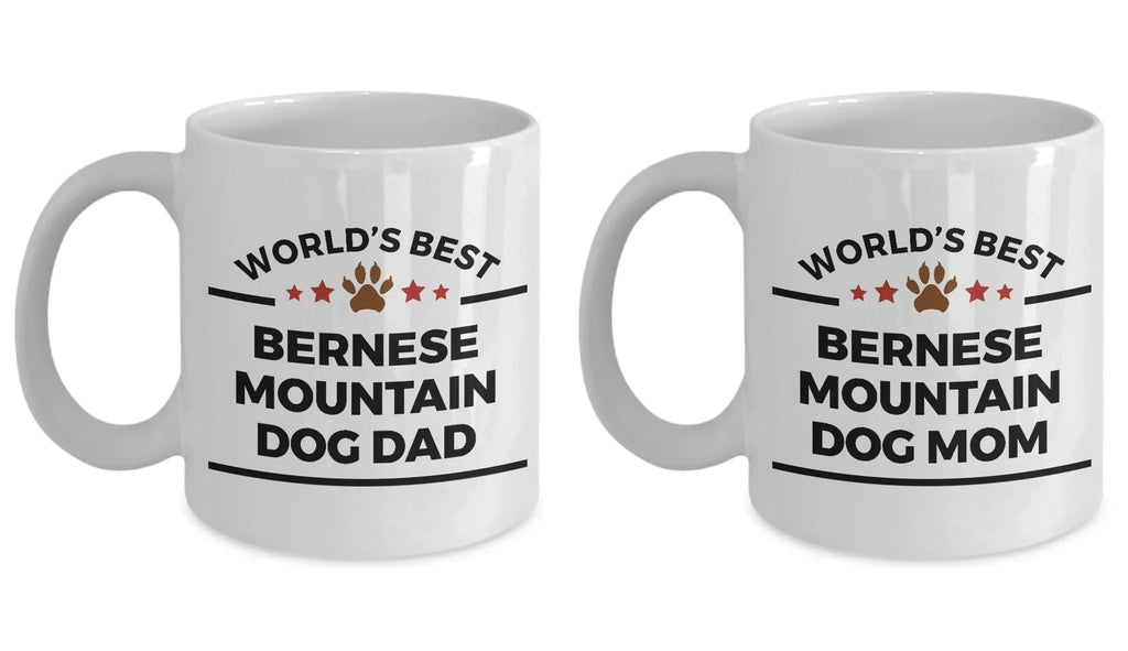Bernese Mountain Dog Dad and Mom Coffee Couples - Mug Set of 2