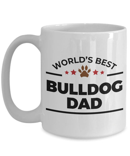 Bulldog Dog Best Dad Coffee Mug - Mallard Moon Gift Shop