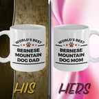 Bernese Mountain Dog Dad and Mom Coffee Couples - Mug Set of 2