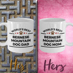 Bernese Mountain Dog Dad and Mom Coffee Couples - Mug Set of 2