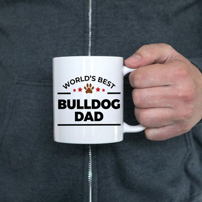 Bulldog Dog Best Dad Coffee Mug - Mallard Moon Gift Shop