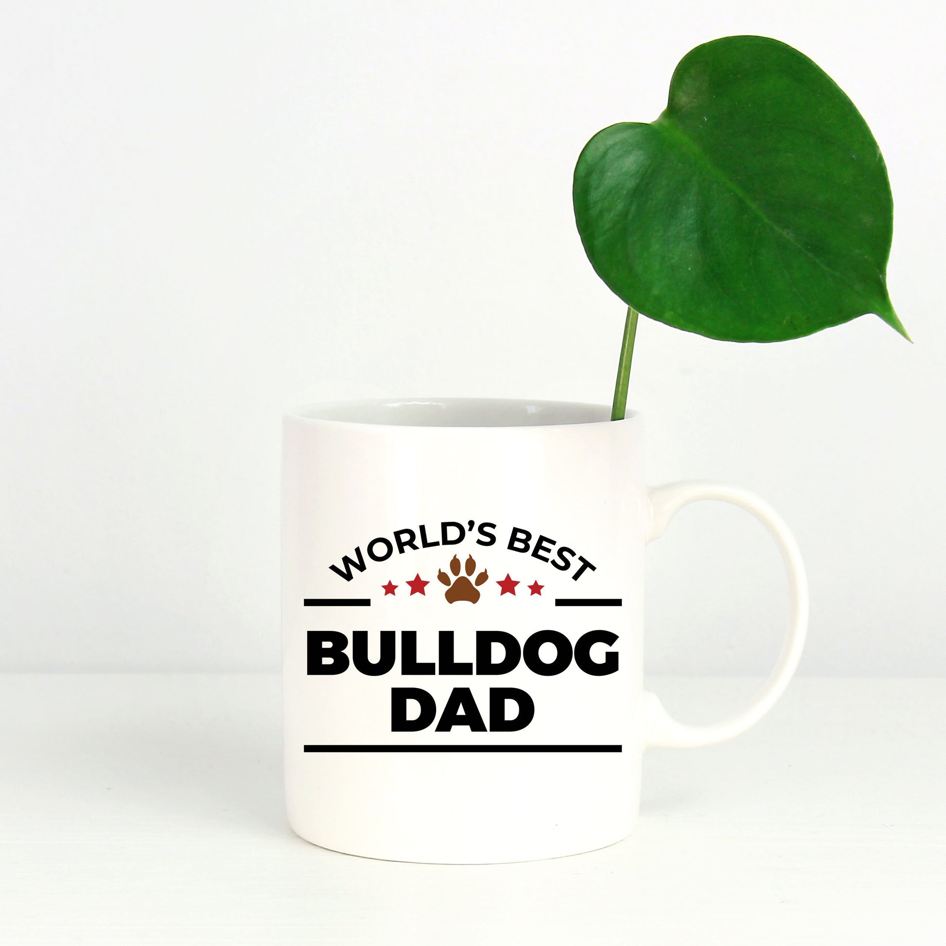 Bulldog Dog Best Dad Coffee Mug - Mallard Moon Gift Shop