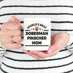 Doberman Pinscher Dog Mom Custom Ceramic Coffee Mug personalized