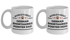 German Shorthaired Pointer Dog Dad and Mom Mug - Set of 2 - His and Hers
