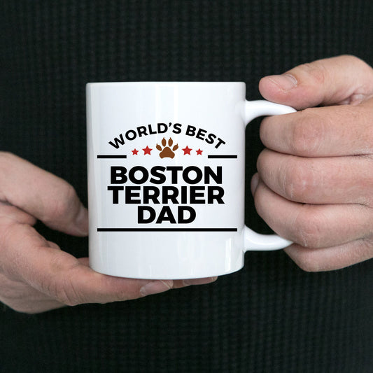 Boston Terrier Dog Dad Coffee Mug - Mallard Moon Gift Shop
