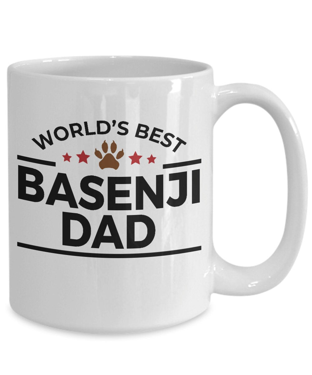 Basenji Dog Dad Mug - Mallard Moon Gift Shop