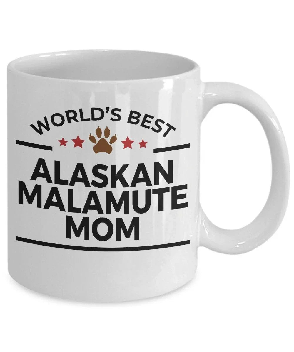 Alaskan Malamute Dog Mom Mug - Full Wrap Dye Sublimation For Vibrant Fade Resistant Artwork