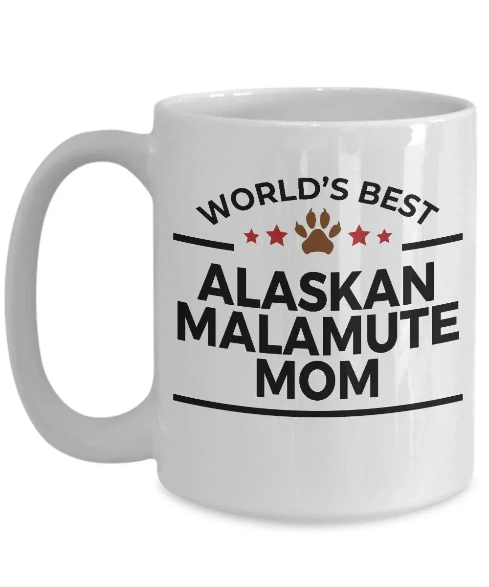 Alaskan Malamute Dog Mom Mug - Full Wrap Dye Sublimation For Vibrant Fade Resistant Artwork