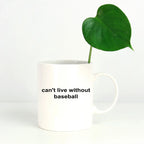 Baseball Coffee Mug - Can't Live without Basebal