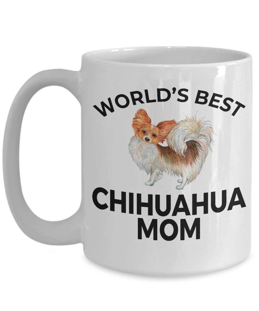 Chihuahua Long Haired Dog Mom Mug - Mallard Moon Gift Shop