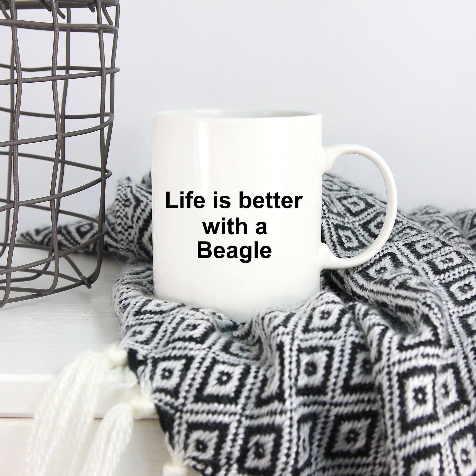Beagle Dog Mug - Life is Better with a Beagle - Mallard Moon Gift Shop