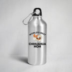 Chihuahua Long Haired Dog Mom Aluminum BPA-free Water Bottle