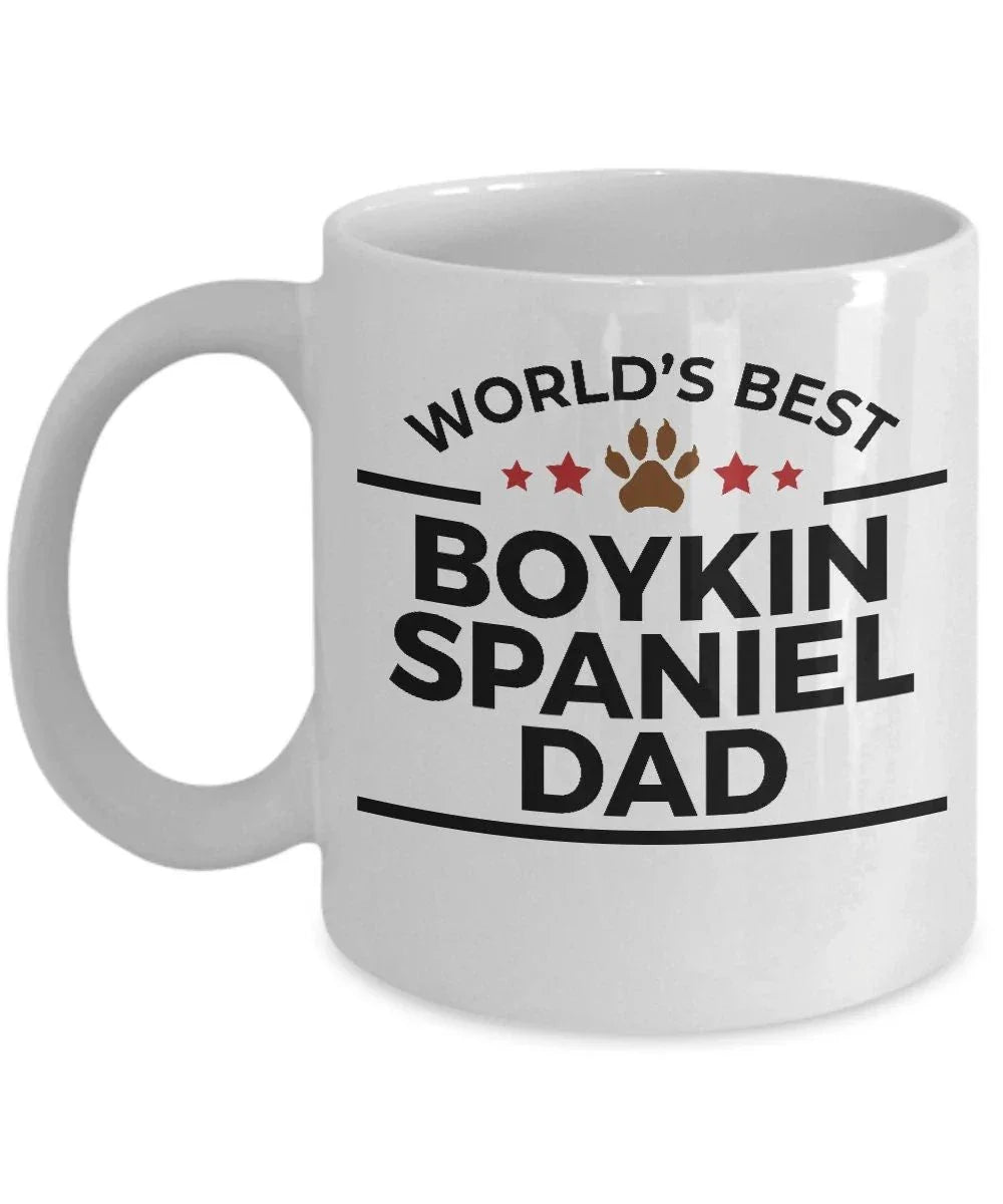 Boykin Spaniel World's Best Dog Dad Custom Ceramic Coffee Mug Father's Day Birthday
