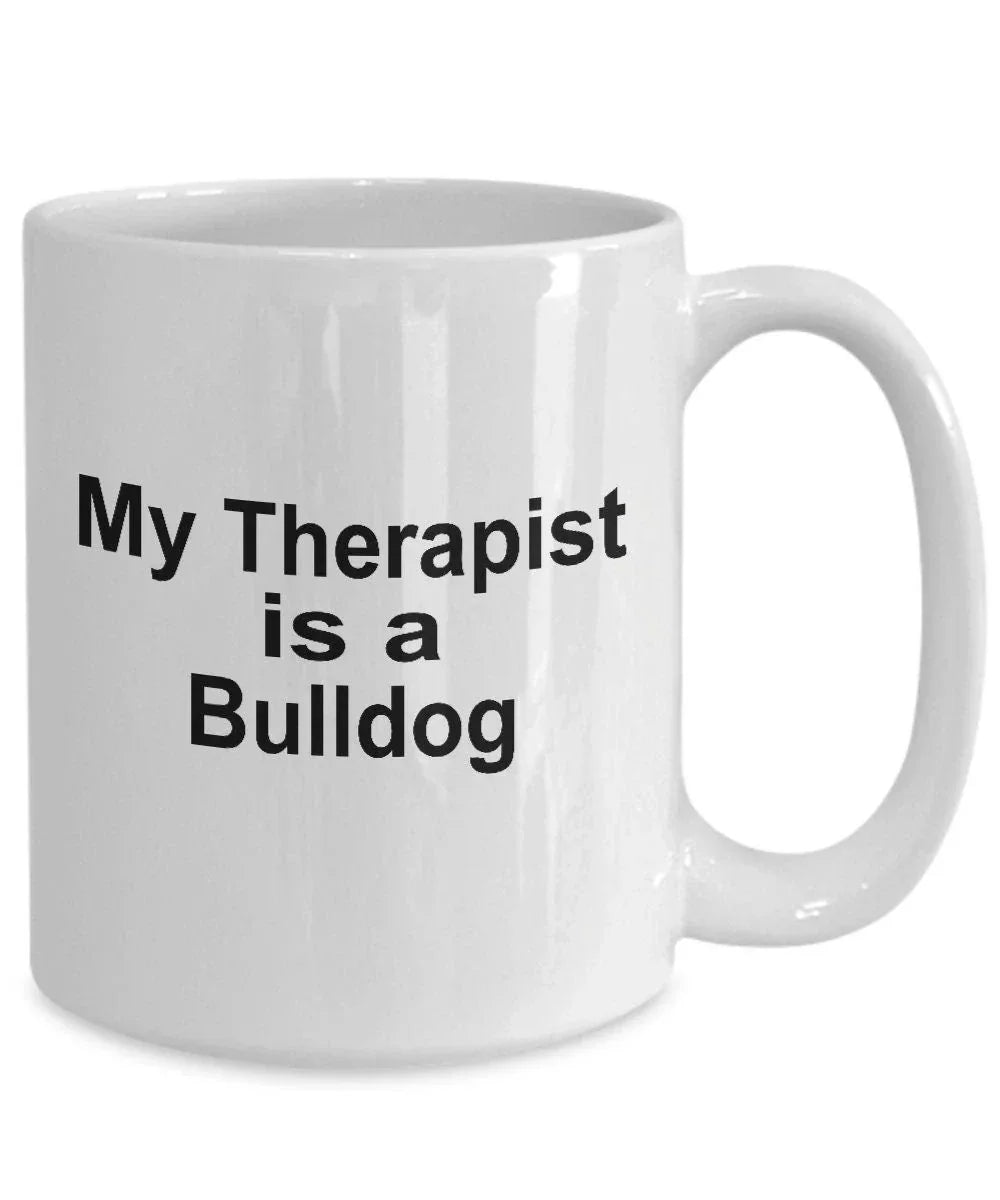 Bulldog Dog Therapist Mug