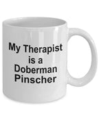 Doberman Pinscher Dog Therapist Mug