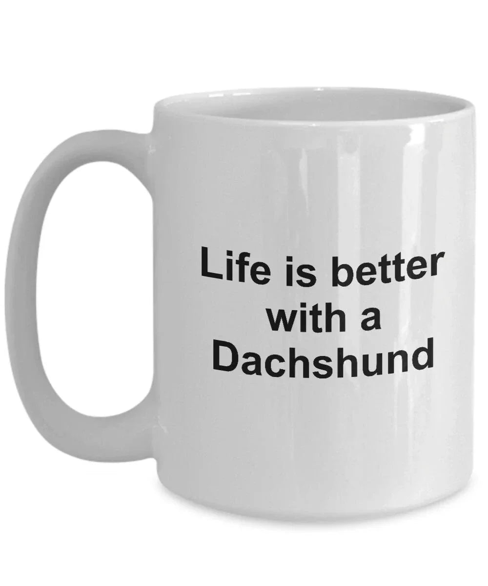 Dachshund Dog Coffee Mug - Life is Better