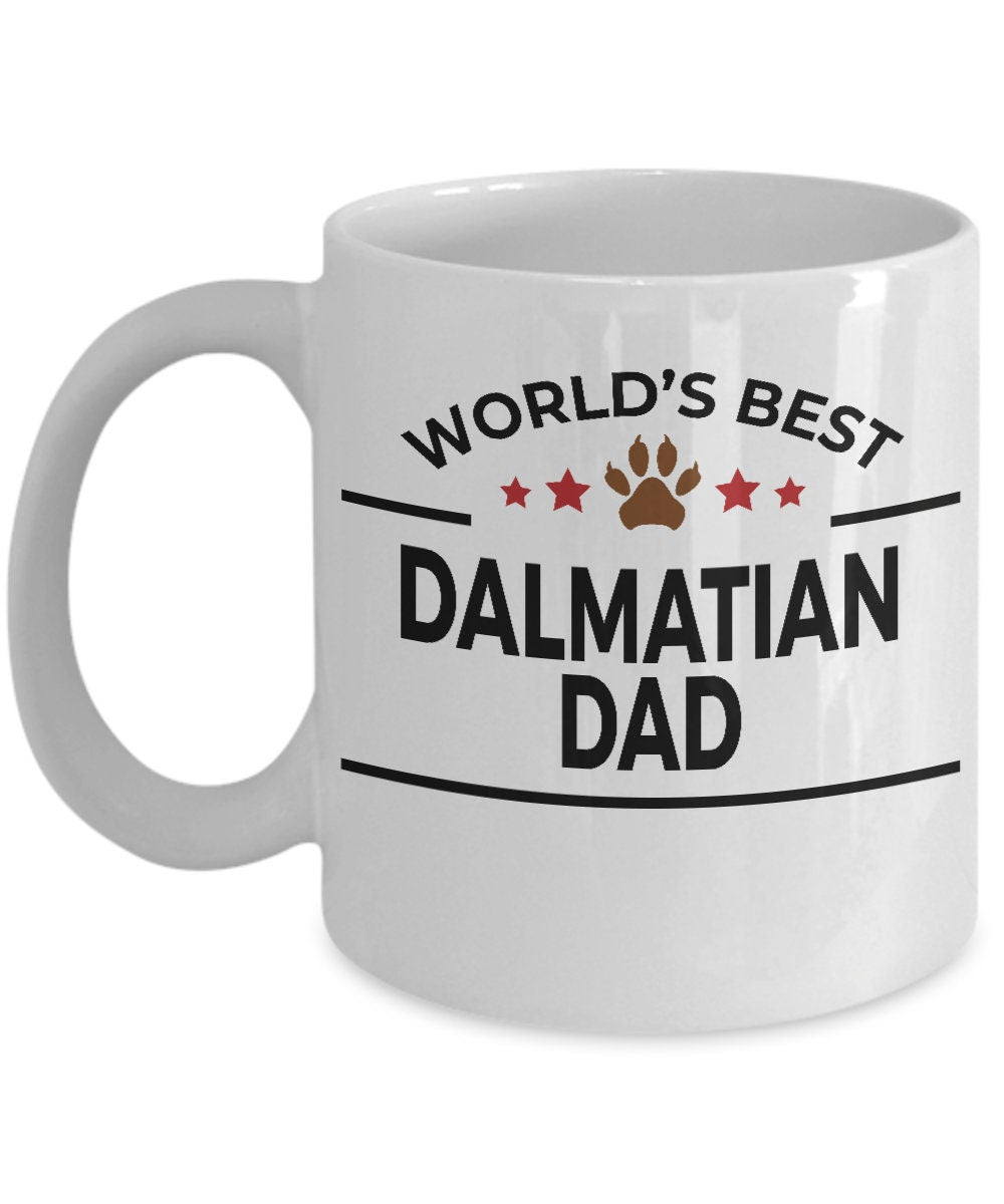 Dalmatian Dog Dad White Ceramic Mug - Mallard Moon Gift Shop