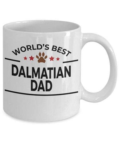 Dalmatian Dog Dad White Ceramic Mug - Mallard Moon Gift Shop
