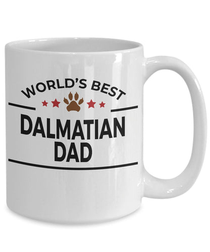 Dalmatian Dog Dad White Ceramic Mug - Mallard Moon Gift Shop