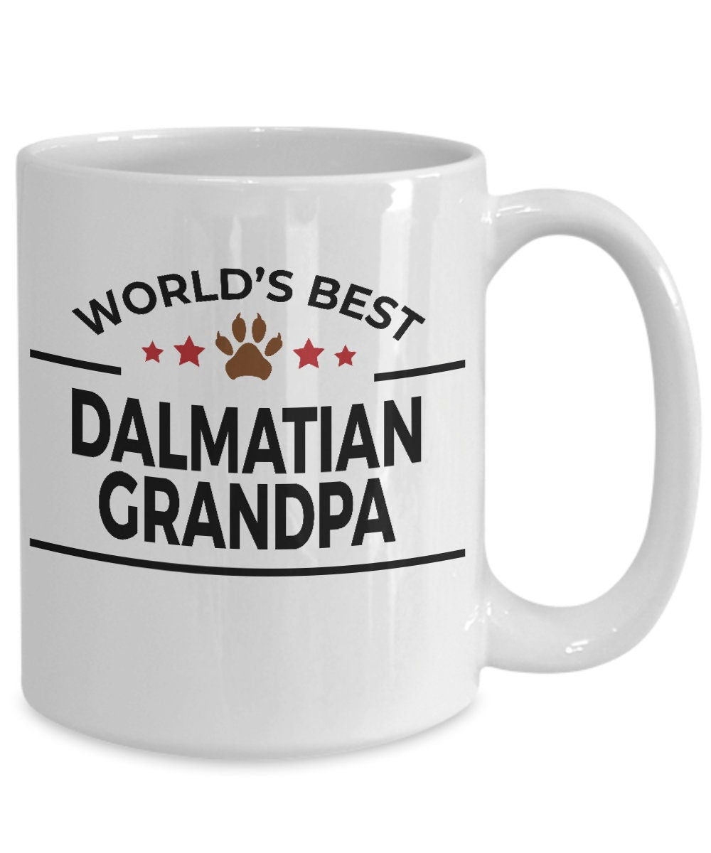 Dalmatian Dog Grandpa Ceramic Coffee Mug - Mallard Moon Gift Shop