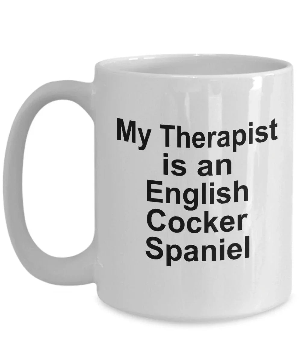 English Cocker Spaniel Dog Therapist Mug
