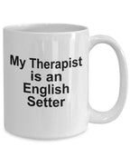 English Setter Dog Therapist Mug