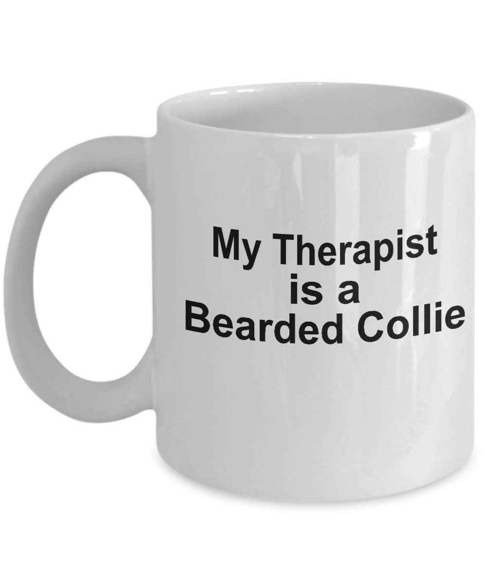 Bearded Collie Dog Therapist Mug - Mallard Moon Gift Shop