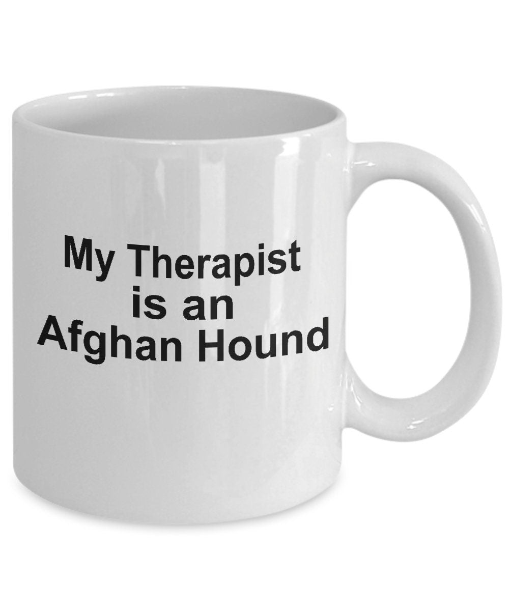 Afghan Hound Dog Therapist Mug - Mallard Moon Gift Shop