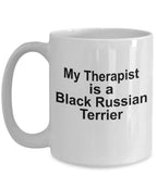 Black Russian Terrier Dog Therapist Mug