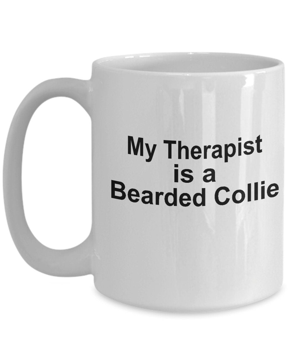 Bearded Collie Dog Therapist Mug - Mallard Moon Gift Shop