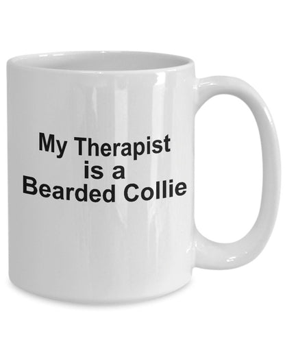 Bearded Collie Dog Therapist Mug - Mallard Moon Gift Shop
