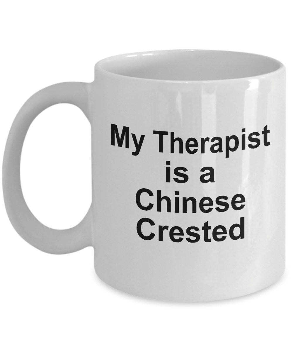 Chinese Crested Dog Therapist Custom Ceramic Coffee Mug - Mallard Moon Gift Shop