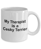 Cesky Terrier Dog Therapist Mug