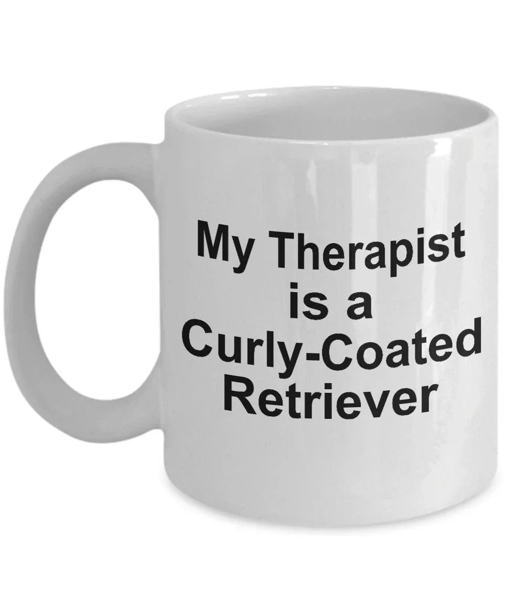 Curly-Coated Retriever Dog Therapist Mug
