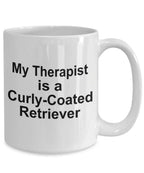 Curly-Coated Retriever Dog Therapist Mug